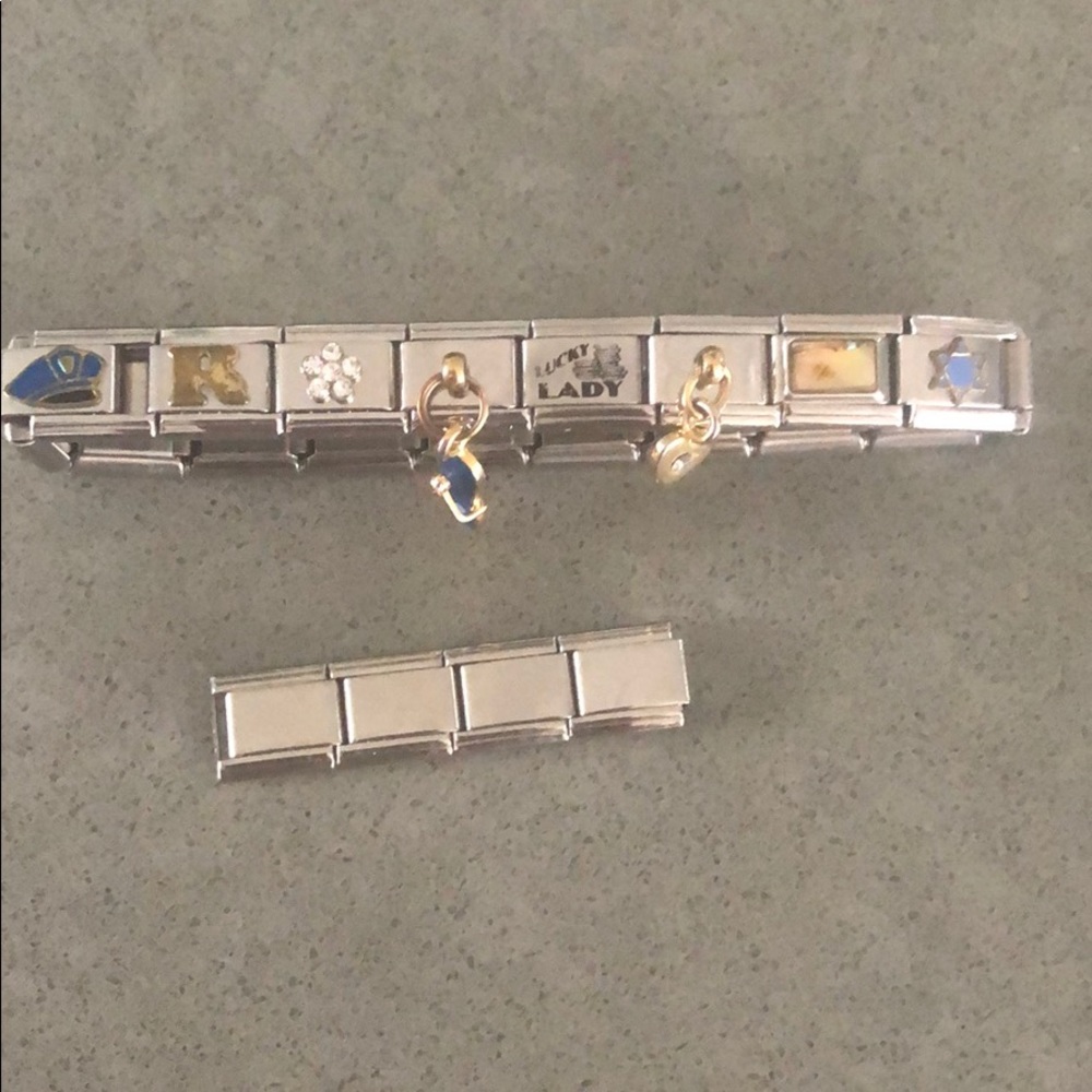 Silver Police Charm Bracelet